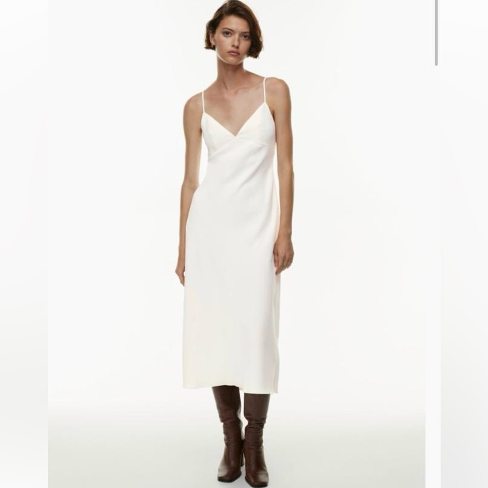 Aritzia Wilfred light birch midi dress!